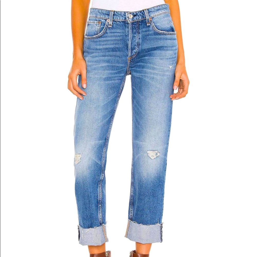 Rag & Bone Crop Cuffed Jeans